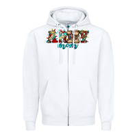 White army mom christmas Zipper Hoodie - Jasminsmagicworld