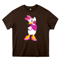 Chocolate Brown daisy duck Heavy Core Tee - baoMotion