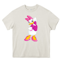 Cream daisy duck Heavy Core Tee - baoMotion