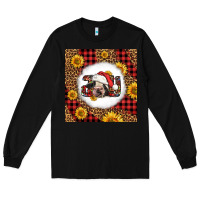 Black joy christmas cow Long Sleeve Tee - LillyAllenDesigns