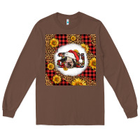 Chestnut joy christmas cow Long Sleeve Tee - LillyAllenDesigns