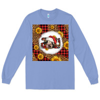 Colony Blue joy christmas cow Long Sleeve Tee - LillyAllenDesigns