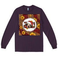 Plum joy christmas cow Long Sleeve Tee - LillyAllenDesigns
