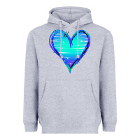 Heather Grey Mermaid Heart Heavyweight Hoodie - Jasminsmagicworld