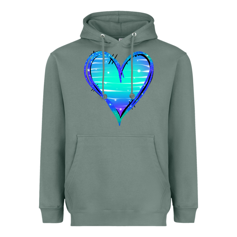 Mermaid Heart Heavyweight Hoodie by Jasminsmagicworld | Teevron