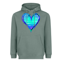Sage Mermaid Heart Heavyweight Hoodie - Jasminsmagicworld