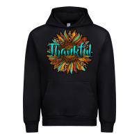 Black thankful sunflower Urban Hoodie - RanaPortraitStore
