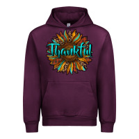 Mauve Wine thankful sunflower Urban Hoodie - RanaPortraitStore
