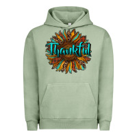 Pigment Oil Green thankful sunflower Urban Hoodie - RanaPortraitStore