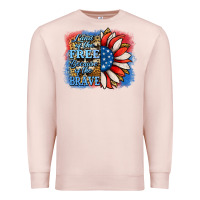 Pale Pink Patriotic Sunflower Premium Sweatshirt - Jasminsmagicworld