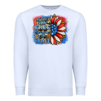 White Patriotic Sunflower Premium Sweatshirt - Jasminsmagicworld