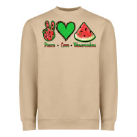 Peace Love Watermelon Heavyweight Sweatshirt | Teevron