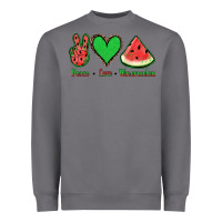 Storm Peace Love Watermelon Heavyweight Sweatshirt - Jasminsmagicworld