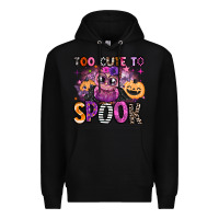 Black wicked cute too cute to spook Premium Hoodie - BarkalooDesign