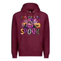 Burgundy wicked cute too cute to spook Premium Hoodie - BarkalooDesign