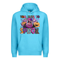 Ocean Blue wicked cute too cute to spook Premium Hoodie - BarkalooDesign