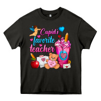 Asphalt Cupid's Favorite Teacher Valentine's Day Frappe Heavy Core Tee - FaDigitalArtStudio