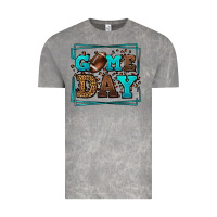 Cloud Rock Game day American Football leopard frame Vintage Tee - LillyAllenDesigns