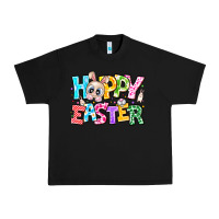 Black Hoppy Easter Urban Heavy Tee - CowhideDigitalArt