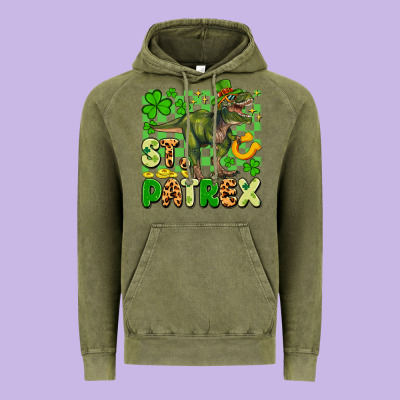 St. Patrex Vintage Hoodie Designed By Artiststas