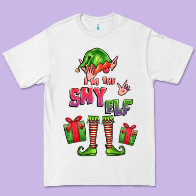 Im The Shy Elf Elf Premium Tee Designed By Fadigitalartstudio