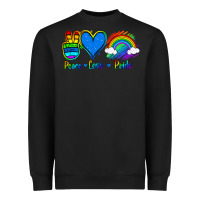 Black Peace Love Pride Heavyweight Sweatshirt - Jasminsmagicworld