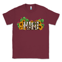 Burgundy Cactus Cowhide Sunflower Mama and Mini Set Classic Tee - Jasminsmagicworld
