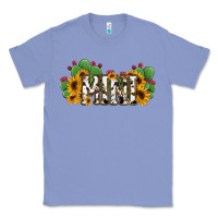 Colony Blue Cactus Cowhide Sunflower Mama and Mini Set Classic Tee - Jasminsmagicworld