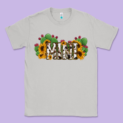 Cactus Cowhide Sunflower Mama And Mini Set Classic Tee Designed By Jasminsmagicworld
