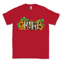 Red Cactus Cowhide Sunflower Mama and Mini Set Classic Tee - Jasminsmagicworld
