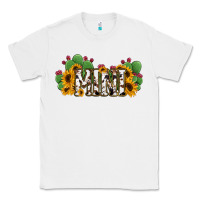 White Cactus Cowhide Sunflower Mama and Mini Set Classic Tee - Jasminsmagicworld