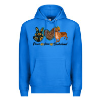 True Royal peace love dachshund Premium Hoodie - RanaPortraitStore
