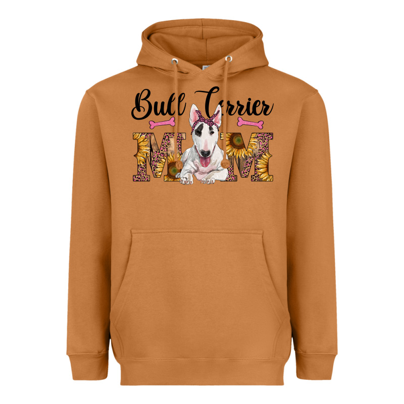 Western Bull Terrier Mom Heavyweight Hoodie by RanaPortraitStore | Teevron