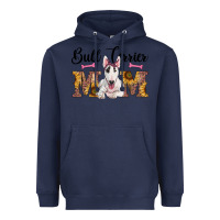 Navy western bull terrier mom Heavyweight Hoodie - RanaPortraitStore