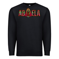 Black abuela floral aztec leopard Premium Sweatshirt - Jasminsmagicworld