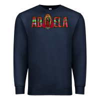 Navy abuela floral aztec leopard Premium Sweatshirt - Jasminsmagicworld