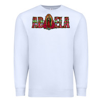 White abuela floral aztec leopard Premium Sweatshirt - Jasminsmagicworld