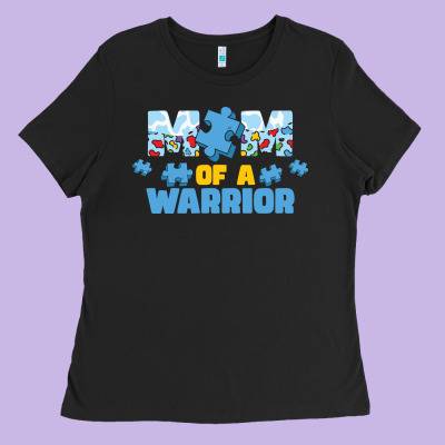 Lil Autism Mom Ladies Tee Designed By Cowhidedigitalart