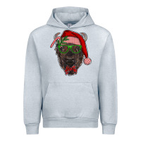 Heather Grey christmas bison Urban Hoodie - RanaPortraitStore