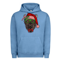 Pigment Pebble Blue christmas bison Urban Hoodie - RanaPortraitStore
