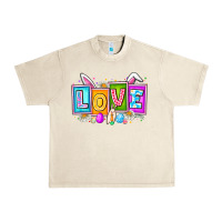 Sandshell Love Easter Urban Heavy Tee - CowhideDigitalArt