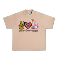 Burro Peace Love Valentines Gnomes Urban Heavy Tee - Jasminsmagicworld