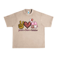 French Oak Peace Love Valentines Gnomes Urban Heavy Tee - Jasminsmagicworld