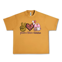 Peanut Butter Peace Love Valentines Gnomes Urban Heavy Tee - Jasminsmagicworld