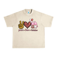 Sandshell Peace Love Valentines Gnomes Urban Heavy Tee - Jasminsmagicworld