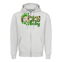 Dove Grey Lucky baby charolais calf Zipper Hoodie - RanaPortraitStore