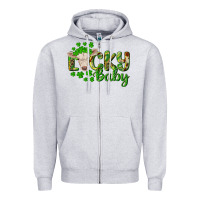 Heather Grey Lucky baby charolais calf Zipper Hoodie - RanaPortraitStore