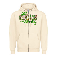 Sandshell Lucky baby charolais calf Zipper Hoodie - RanaPortraitStore