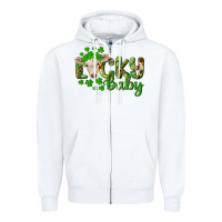 White Lucky baby charolais calf Zipper Hoodie - RanaPortraitStore