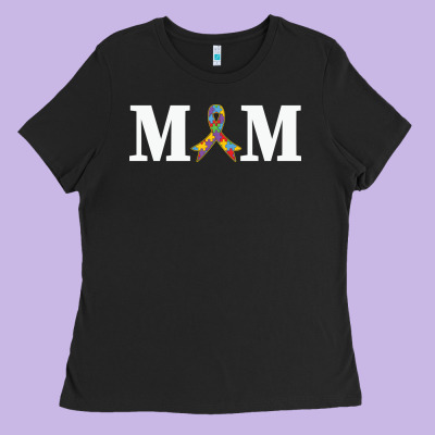 Lil Autism Mom Ladies Tee Designed By Cowhidedigitalart